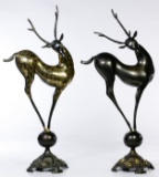 Cast Metal Deer Statues