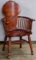 Victorian Carved Mahogany Arm Chair