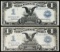 1899 $1 'Black Eagle' Silver Certificates VF/VF+