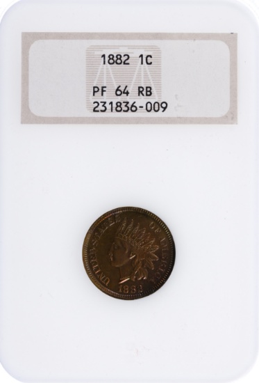 1882 1c PF-64 RB NGC