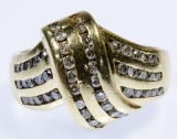 14k Gold and Diamond Ring