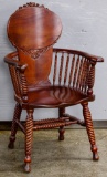 Victorian Carved Mahogany Arm Chair