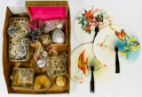 Costume Jewelry and Dresser Box Assortment