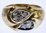 14k Gold and Diamond Ring