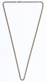 14k Gold Twisted Rope Necklace