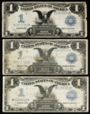 1899 $1 'Black Eagle' Silver Certificates VG-F