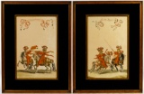 (After) Francois Chauveau (French, 1613-1676) 'Carousel Horses' Prints