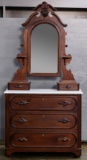 Victorian Mahogany Marble Top Dresser