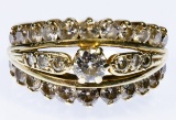 14k Gold and Diamond Ring