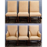 Linen Upholstered Dining Chairs