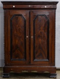 Empire Style Grain Painted Rosewood Wardrobe