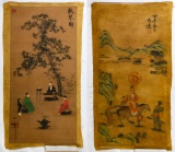 Chinese Printed and Enhanced Scrolls