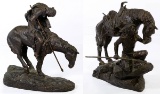 Daniel Monfort (American, 20th Century) 'The End of the Trail' Resin Statue