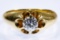 14k Gold and Cubic Zirconia Ring