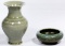 Korean Celadon Vase and Bowl