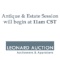 The Antique & Estate Session Begins at 11am CST