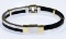 VO 14k Two-tone Gold and Rubber Bracelet