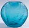 Lalique Crystal Blue 'Filicaria' Bud Vase