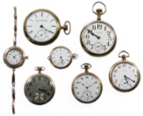 Elgin Gold Filled Pocket and Pendant Watch Assortment