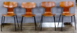 MCM Bent Wood Chairs by Arne Jacobsen for Fritz Hansen