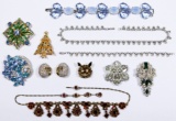 Signed Rhinestone Jewelry Assortment