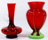 Kralik Czechoslovakia Art Glass Vases