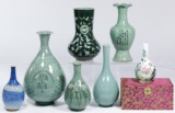 Asian Celedon Vase Assortment