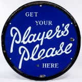 Get Your Player Please Here Porcelain Advertising Sign