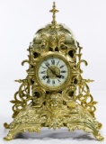 Dostal French Louis XVI Brass Mantel Clock