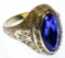 18k Gold and Sapphire School Ring