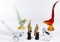 Murano Art Glass and Cloisonne Bird Figurine Assortment