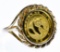Fine (999) Panda Coin in 14k Gold Ring