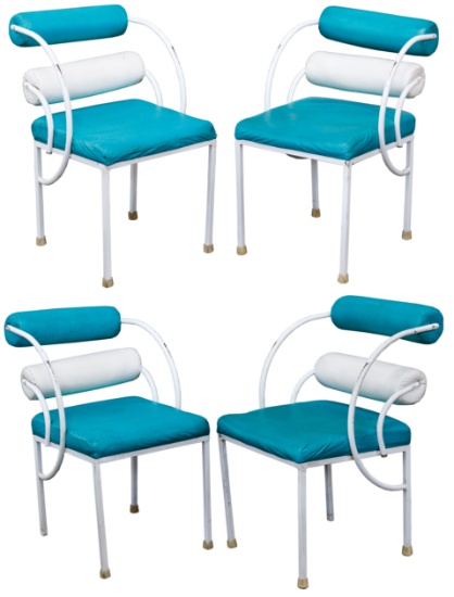 MCM Hollow Metal Tube Chairs