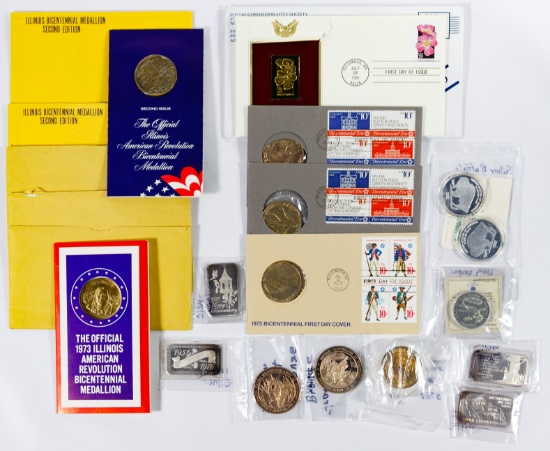 Silver Bullion and Medallion Assortment