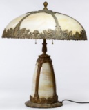 Slag Glass Table Lamp