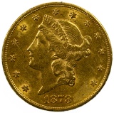 1878-S $20 Gold AU