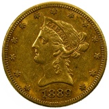 1889-S $10 Gold AU
