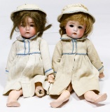 Simon & Halbig Bisque Head #1299 Twin Dolls