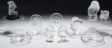 Lalique Crystal Ring Holder and Paperweight Assortment