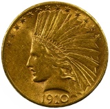 1910-S $10 Gold AU