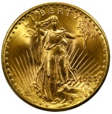 1923-D $20 Gold Unc.