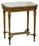 Louis XVI Style Alabaster Top Occasional Table