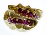 18k Gold and Ruby Ring