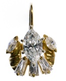 14k Gold and Diamond Pendant