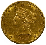 1884-S $10 Gold AU