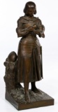 Marie d'Orleans (French, 1813-1839) Bronze Joan of Arc Statue