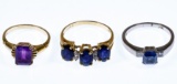 14k Gold and Semi-Precious Gemstone Ring Assortment