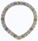 14k Gold and Semi-Precious Gemstone Necklace