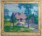 Antonin Sterba (American, 1875-1963) 'The Oldest Wooden School House' Oil on Canvas