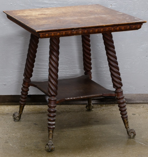 Victorian Oak Parlor Table